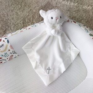NWT Baby Aspen White Lamb Comfort Blanket Bedtime Blessings